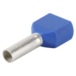 Adernhlsen, 2 x 2,5mm, blau