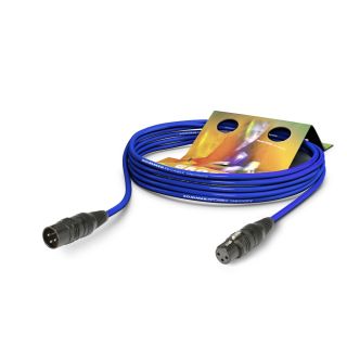 AES / EBU / DMX512 Binary 234 AES/EBU MKII, 2  x  0,34 mm² | XLR / XLR, HICON | 5,00m | blau