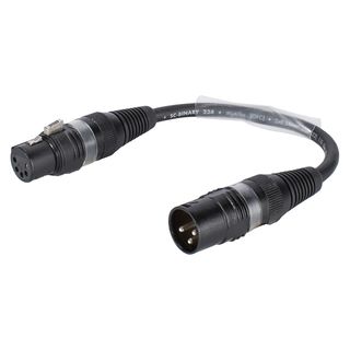 Sommer cable  Adapterkabel | XLR 3-pol male/XLR 5-pol female gerade | 0,15m | schwarz
