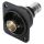 HICON BNC 3G-SDI Patch-Einbaubuchse, Masse isoliert, Type D M3, nickelfarben