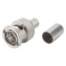 Telegrtner BNC HD-SDI Crimp-Kabelstecker, gerade,...