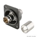 HICON BNC 3G-SDI Crimp-Einbaubuchse, Masse isoliert, Type...