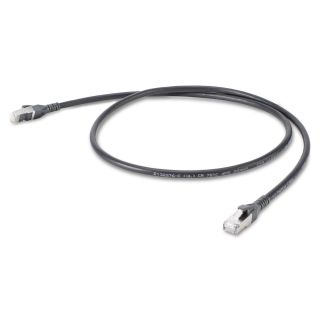 Cat.6a LAN, 8  x  0,14 mm | RJ45 / RJ45 | 0,50m | schwarz