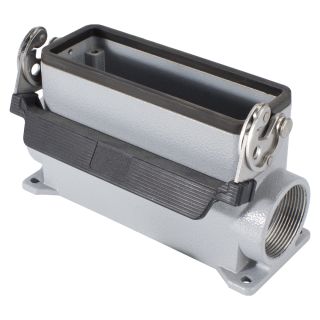 ILME  Rechteck-MP 24, Metall-, Aufbaugehäuse hoch, 1 Bügel, grau