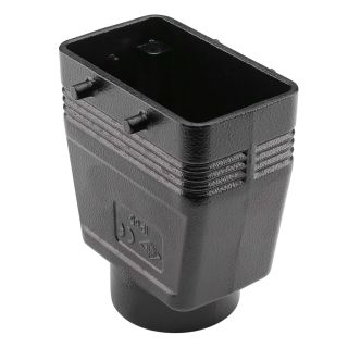 ILME  Rechteck-MP 10, Metall-, Tüllengehäuse, 4 Bolzen, schwarz