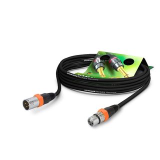 Mikrofonkabel SC-Carbokab 225, 2 x 0.25 mm | XLR / XLR, NEUTRIK | 1,00m | schwarz | orange