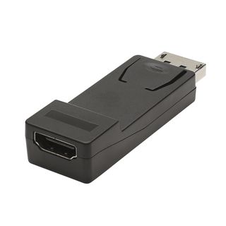 Adapter | HDMI female/DisplayPort male gerade, schwarz