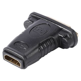 Adapter | HDMI female/DVI female gerade, schwarz