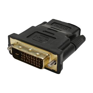 Adapter | HDMI female/DVI male gerade, schwarz