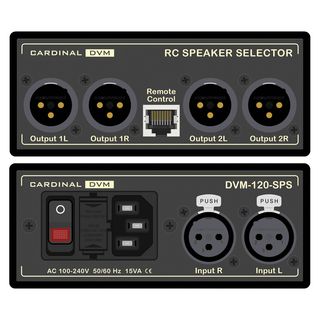 CARDINAL DVM Speaker-Selector inkl. Fernbedienung, Professional, B x H x T: 120 mm x 51 mm x 260 mm