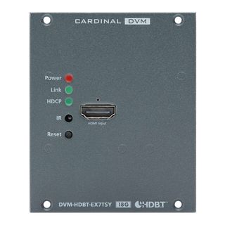 CARDINAL DVM DVM-Serie, HDBaseT-Einbausender, B x H x T: 71 mm x 88,9 mm x 44 mm, anthrazit