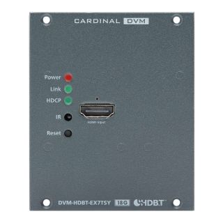 CARDINAL DVM DVM-Serie, HDBaseT-Einbausender, B x H x T: 71 mm x 88,9 mm x 44 mm, anthrazit