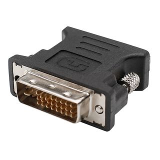 Adapter | VGA female/DVI male gerade, schwarz