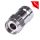 HICON F-Stecker, 2-pol , Metall-, Kompression-Kabelstecker, gerade, chromfarben