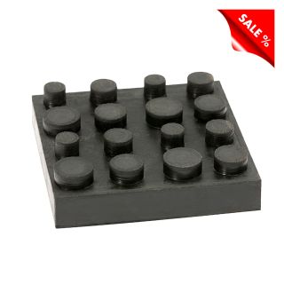 HICON Shock-Absorber, Vulkanisierter Kautschuk, VPE: 4er-Set, Länge: 40 mm, Breite: 40 mm, Höhe: 9,5 mm