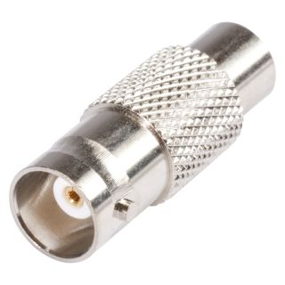 HICON  Adapter | BNC female/Cinch female gerade, silbergrau