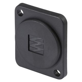 HICON D-Flansch Blinddeckel mit SOMMER CABLE Logo für SYS-Gehäuseserien