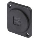 HICON D-Flansch Blinddeckel mit SOMMER CABLE Logo...