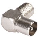 HICON  Adapter | Antenne male/F female abgewinkelt,...