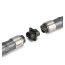 HICON 4 x LC, Metall-, Patch-Einbaubuchse, Type D M3,...
