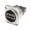 HICON HDMI, 19-pol , Metall-, Patch-Einbaubuchse,...