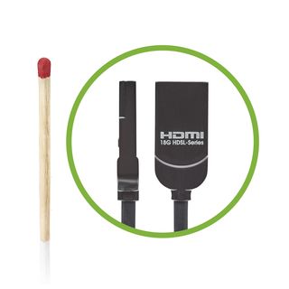 HDMI HighSpeed-Cable with Ethernet & ARC, 4K 18G, 3,6mm | HDMI A / HDMI A, HICON | 0,35m