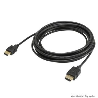 Multimedia-Kompaktkabel HDMI HighSpeed-Cable with Ethernet & ARC, 4K 18G | HDMI A / HDMI A, HICON | 3,00m