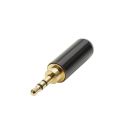 HICON Mini-Klinke (2,5mm)  3-pol Metall-Stecker, gerade