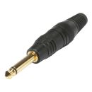 HICON Klinke (6,3mm)  2-pol Metall-Lttechnik-Stecker,...