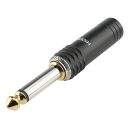 HICON Klinke (6,3mm) NOISEFREE  2-pol Metall-Stecker, Pin...