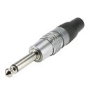 HICON Klinke (6,3mm)  2-pol Metall-Stecker, gerade,...