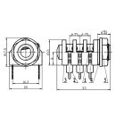 HICON Klinke (6,3mm), 3-pol , Kunststoff-,...