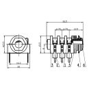 HICON Klinke (6,3mm), 3-pol , Kunststoff-,...