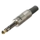 HICON Klinke (6,3mm)  3-pol Metall-Lttechnik-Stecker,...