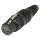 HICON XLR, 4-pol , Metall-, Löttechnik-Kabelbuchse,...