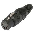 HICON XLR, 5-pol , Metall-, Löttechnik-Kabelbuchse,...