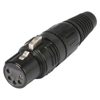 HICON  Adapter | DMX Terminator 120 O/XLR 5-pol female gerade, schwarz