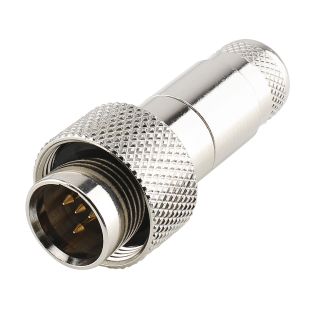 HICON MINI-XLR, IP67 & EXTRA ROBUST, IP67 , 4-pol , Stahlgehuse-stecker, vergoldete(r) Kontakt(e), gerade