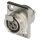 HICON Mini-XLR, 3-pol , Metall-, Löttechnik-Einbaubuchse, vergoldete(r) Kontakt(e), speziell, nickelfarben