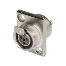 HICON Mini-XLR, 4-pol , Metall-,...