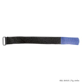 Klettband, VPE: 10 Stck., Breite: 25 mm, mit trittfester Metallse | 30,0cm | blau