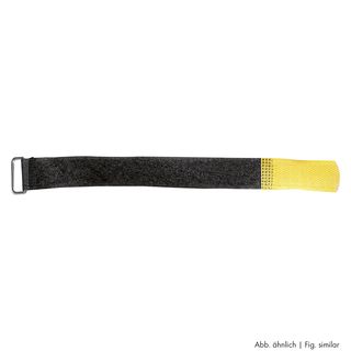 Klettband, VPE: 10 Stck., Breite: 25 mm, mit trittfester Metallse | 30,0cm | gelb