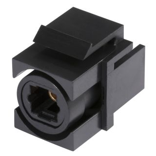 Optical / Toslink, Kunststoff-, Patch-Einbau, Keystone Clip-In, schwarz