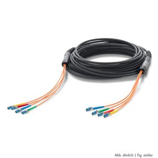 Sommer cable Digital LWL-Verteilsystem , LC | HI-FIBER4-MC <-> HI-FIBER4-MC | Multimode | OCTOPUS Doppelmantel | Unterwasser-Verlegung | 150m | HT-Serie