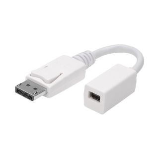 Adapterkabel | DisplayPort male/DisplayPort mini female gerade, wei