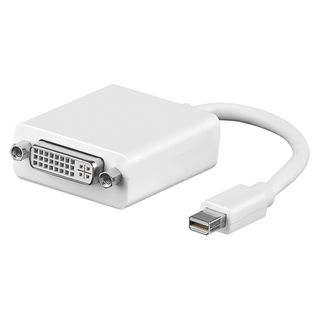 Adapterkabel | DisplayPort mini male/DVI-D 24 + 5 Single link female gerade, wei