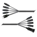 AES / EBU, DMX & Power Looms | 4x XLR 3-pol female...
