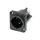NEUTRIK® powerCON®, UL50E , 3-pol , Kunststoff-, Stecktechnik-Einbaustecker, versilberte(r) Kontakt(e), Type D, schwarz verchromt