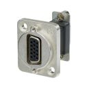 NEUTRIK®  | SUB-D 15-pol female Type D, nickelfarben