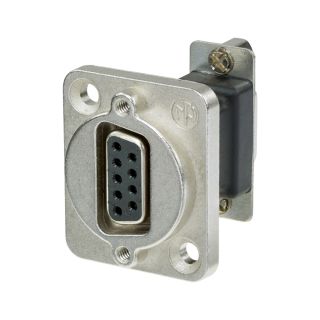 NEUTRIK®  | SUB-D 9-pol female Type D, nickelfarben